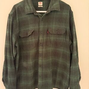 Levi's Forest Green Checkered Shirt